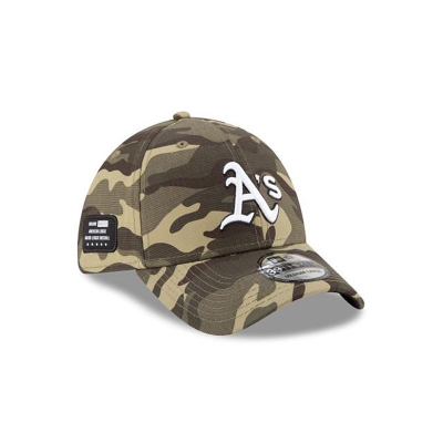 Oakland Athletics Gorra | New Era MLB Armed Forces Weekend 39thirty Stretch Fit Cap Mexico - Verdes